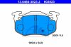 Peugeot 206 fékbetét garnitúra | ATE 13.0460-3823.2 Peugeot 206 fékbetét garnitúra | ATE 13.0460-3823.2