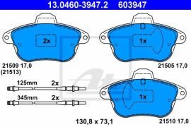 Renault Clio fékbetét garnitúra | ATE 13.0460-3947.2