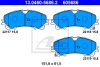 Renault Koleos fékbetét garnitúra | ATE 13.0460-5686.2 Renault Koleos fékbetét garnitúra | ATE 13.0460-5686.2