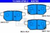 Toyota Auris fékbetét garnitúra | ATE 13.0460-5769.2