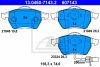 Volkswagen Sharan fékbetét garnitúra | ATE 13.0460-7143.2