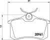 Fiat Ulysse fékbetét garnitúra | Textar 2096110