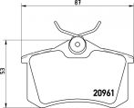Fiat Ulysse fékbetét garnitúra | Textar 2096110