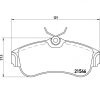 Nissan Almera fékbetét garnitúra | Textar 2154601