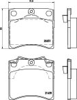   Volkswagen Transporter fékbetét garnitúra | Textar 2163501