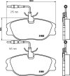 Citroen Evasion  fékbetét garnitúra | Textar 2180101