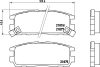 Opel Frontera fékbetét garnitúra | Textar 2187501 Opel Frontera fékbetét garnitúra | Textar 2187501