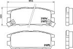 Opel Frontera fékbetét garnitúra | Textar 2187501