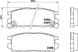 Opel Frontera fékbetét garnitúra | Textar 2187501