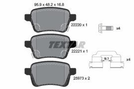 Opel Adam fékbetét garnitúra | Textar 2222001
