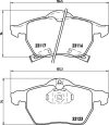 Opel Zafira fékbetét garnitúra | Textar 2311701 Opel Zafira fékbetét garnitúra | Textar 2311701