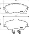 Opel Meriva fékbetét garnitúra | Textar 2322501
