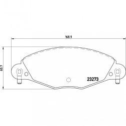 Citroen C5 fékbetét garnitúra | Textar 2327301