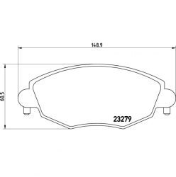 Ford Mondeo fékbetét garnitúra | Textar 2327904