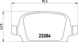 Opel Tigra fékbetét garnitúra | Textar 2328404