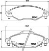 Toyota Yaris fékbetét garnitúra | Textar 2334001