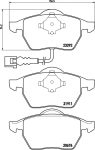 Volkswagen Bora fékbetét garnitúra | Textar 2339201