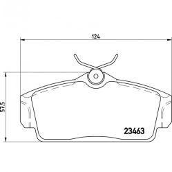 Nissan Almera fékbetét garnitúra | Textar 2346302