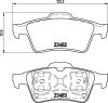 Renault Laguna fékbetét garnitúra | Textar 2348202