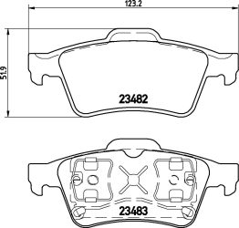 Renault Espace fékbetét garnitúra | Textar 2348202