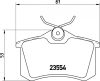 Opel Crossland fékbetét garnitúra | Textar 2355406