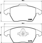 Peugeot RCZ fékbetét garnitúra | Textar 2358901