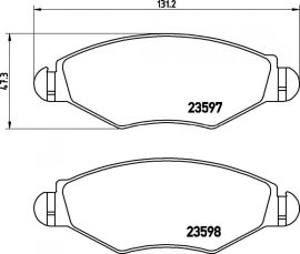 Peugeot 206 fékbetét garnitúra | Textar 2359703