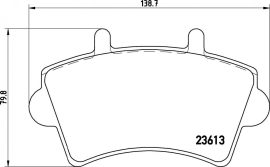Opel Movano fékbetét garnitúra | Textar 2361301