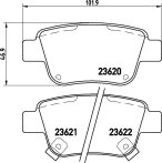 Toyota Corolla fékbetét garnitúra | Textar 2362002