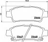 Toyota Avensis fékbetét garnitúra | Textar 2364601