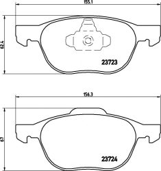 Ford C-Max fékbetét garnitúra | Textar 2372301