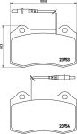 Peugeot 406 fékbetét garnitúra | Textar 2375301