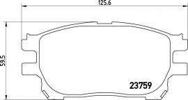 Toyota Previa fékbetét garnitúra | Textar 2375901
