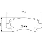 Toyota Corolla fékbetét garnitúra | Textar 2381601