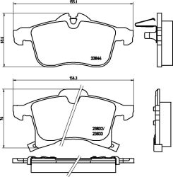 Opel Corsa fékbetét garnitúra | Textar 2383201