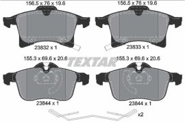 Opel Corsa fékbetét garnitúra | Textar 2383204