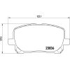 Toyota Avensis fékbetét garnitúra | Textar 2383601