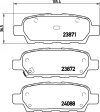 Nissan Qashqai fékbetét garnitúra | Textar 2387101