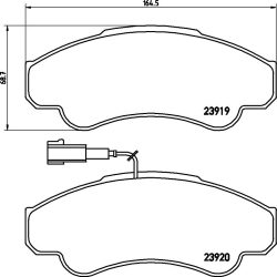 Peugeot Boxer fékbetét garnitúra | Textar 2391901