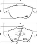 Toyota Avensis fékbetét garnitúra | Textar 2399601