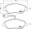 Ford Ka fékbetét garnitúra | Textar 2407202