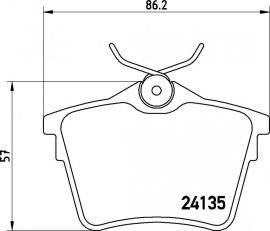 Peugeot 407 fékbetét garnitúra | Textar 2413501