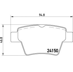 Citroen C4 fékbetét garnitúra | Textar 2415001