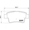 Fiat Punto fékbetét garnitúra | Textar 2434901