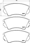 Opel Zafira fékbetét garnitúra | Textar 2441201