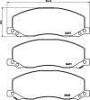 Opel Insignia fékbetét garnitúra | Textar 2441801 Opel Insignia fékbetét garnitúra | Textar 2441801