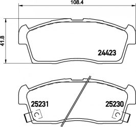 Peugeot Ion fékbetét garnitúra | Textar 2442302