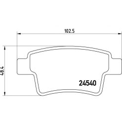 Citroen C4 Picasso  fékbetét garnitúra | Textar 2454001