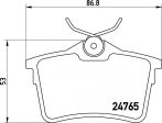 Peugeot Partner fékbetét garnitúra | Textar 2476501
