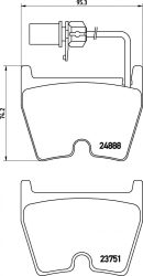 Audi A5 fékbetét garnitúra | Textar 2488801